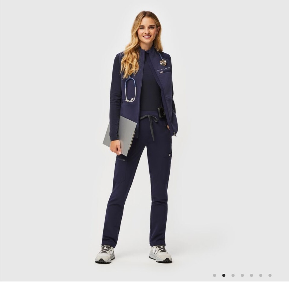 High-waisted Yola pants in Small Regular Navy